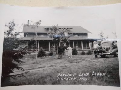 Boulder Lake lodge in the 1930's
